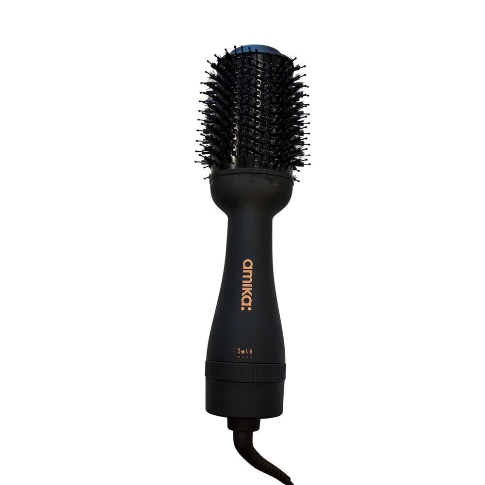 Amika Hair Blow Dryer‎ Brush 2.0 Oval Ionic Styling Tool Black 1000W